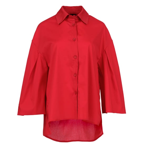 Rote Bluse mit weiten Ärmeln - Image 2