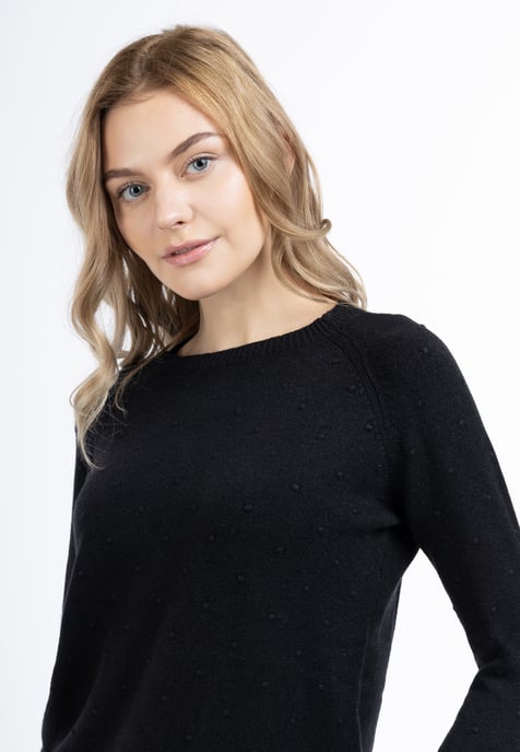 Dreimaster Strickpullover Damen schwarz - Image 5