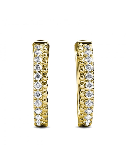 Aleah Ohrringe - Gold und Kristall - Image 3
