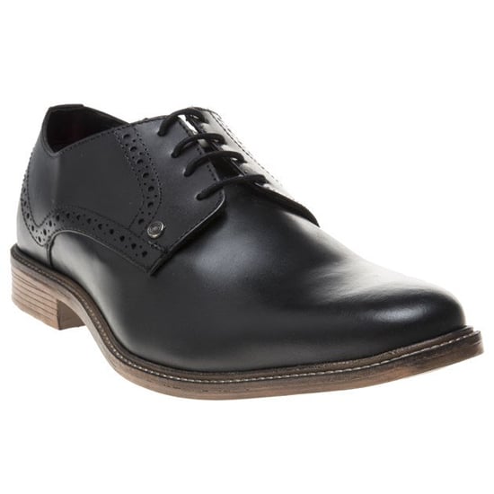 Lambretta Harvey Derby Herren Schwarze Lederschuhe Zum Schnüren - Image 1