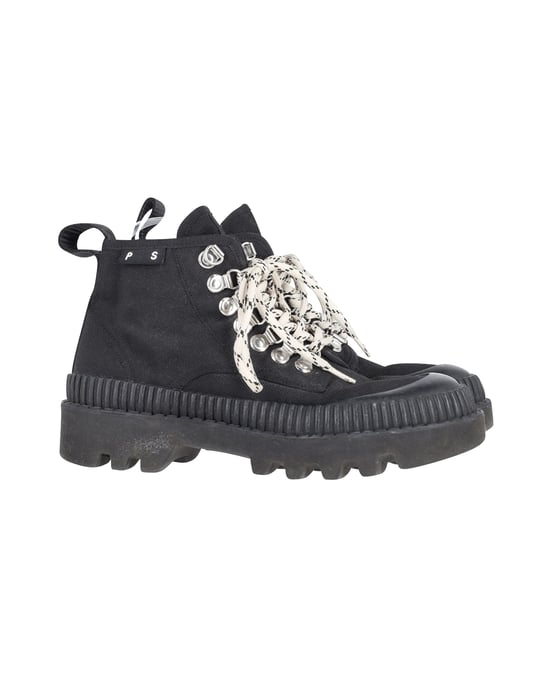 Proenza Schouler Lug-Sohle Stiefel aus schwarzem Canvas - Image 1