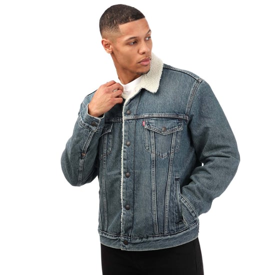 Veste Type III Sherpa Trucker Levis Pour Homme en Jean Denim - Image 1
