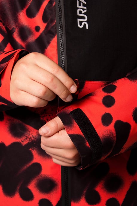 Misfit Vandal Print Jacket Orange