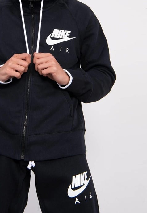 Nike Air Herren Zip Up Trainingsanzug in Schwarz - Image 4