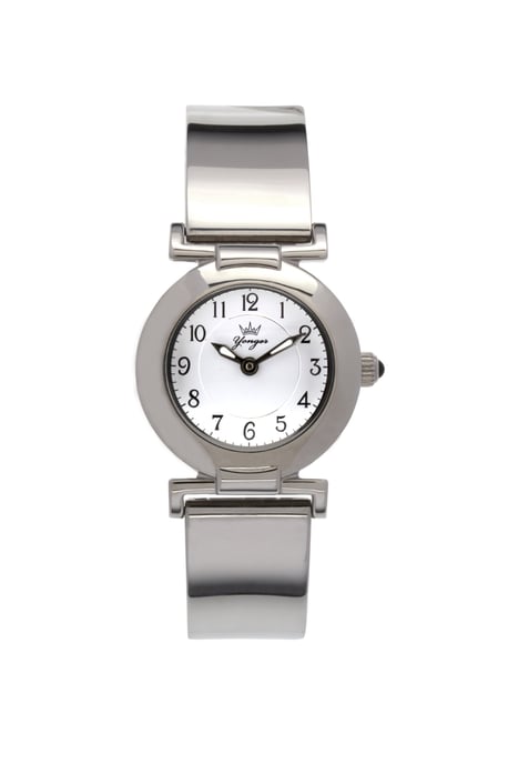 Yonger and Bresson White Dial with Silver Watch
