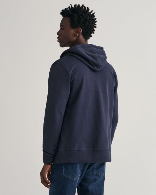 Gant Regular Shield Full Zip Hoodie Sweatjacke - Image 2