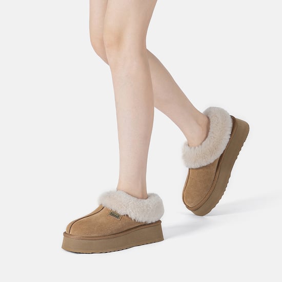 EVER AU Australia Women Topknot Leather Slippers