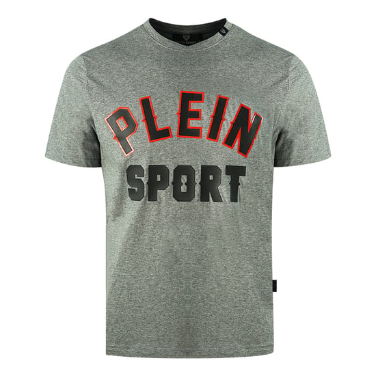 Plein Sport Block-Logo Graues T-Shirt - Image 1