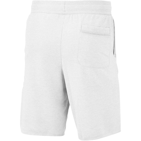 Nike Large Swoosh Logo White Sweat Shorts