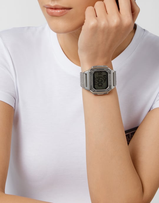 Philipp Plein Hyper $hock Silber Unisex Armbanduhr PWHAA0521 - Image 3