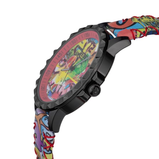 Rebel Womens Dumbo Red  Dial Leather Watch