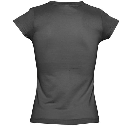 SOLs Womens/Ladies Moon V Neck Short Sleeve T-Shirt (Dunkelgrau) - Image 2