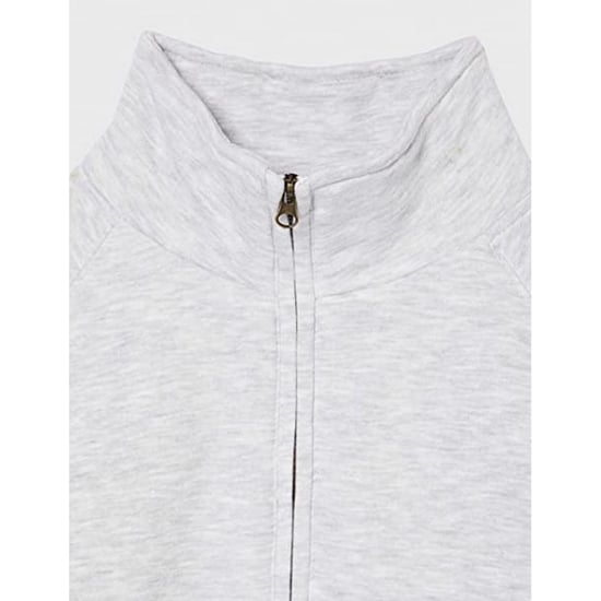 Fruit Of The Loom Herren Premium 70/30 Zip Neck Sweatshirt (Heather Grey) - Image 3