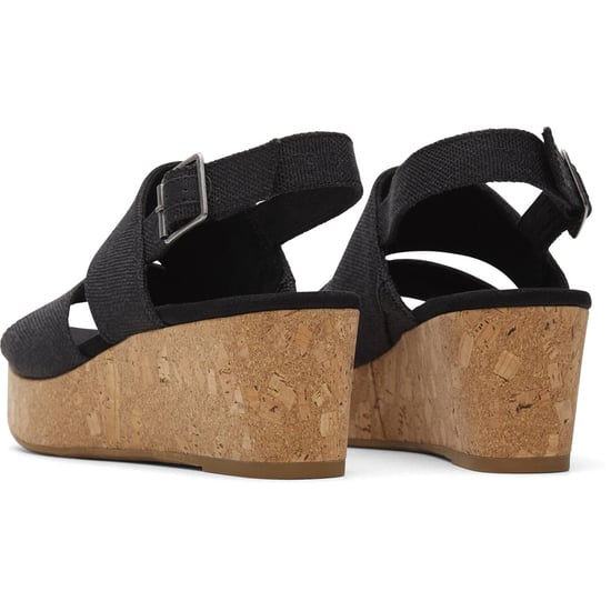 TOMS Claudine Nylon Women's Schwarze Keile - Image 2