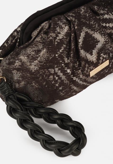 Laura Ashley – Schwarz-Silberfarbene Beuteltasche - Image 3