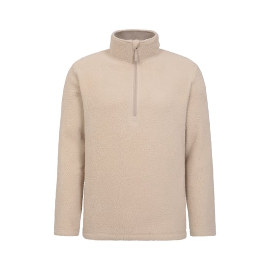 Mountain Warehouse - "Ted" Fleece-Oberteil mit halbem Reißverschluss für Herren (Beige) - Image 1