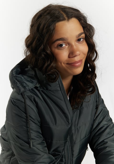 Mymo Leicht wattierte Jacke Damen Holzkohle - Image 5
