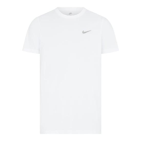 Nike T-Shirt mit Rundhalsausschnitt und gesticktem Swoosh Weiß - Image 1