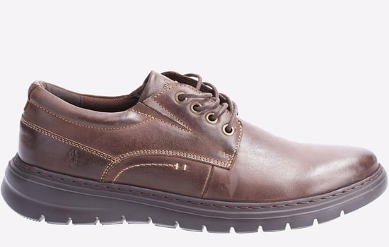 Hush Puppies Triton Leder Schuh Herren Braun - Image 1