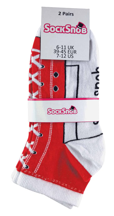 Sock Snob - 2 Paar Unisex-Socken für Erwachsene, die wie Schuhe aussehen - Image 2