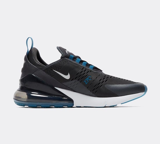 Nike Air Max 270 Trainers Anthracite/Metallic Silver/Industrial Blue