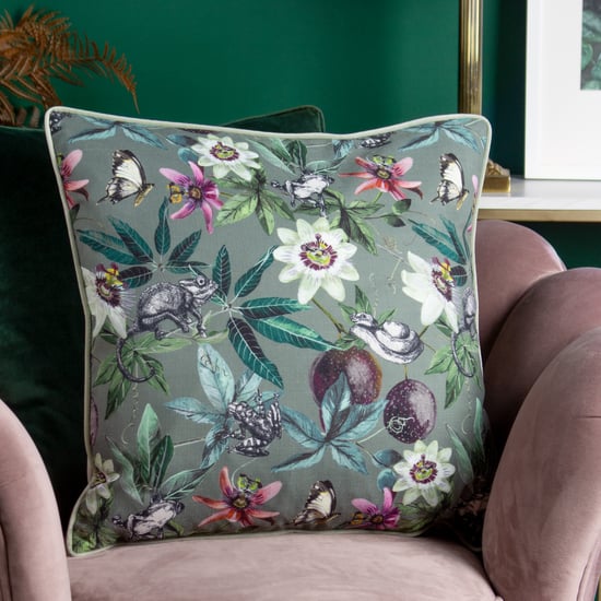 Wylder Tropics Wild Passion Creatures Piped Polyester Filled Cushion