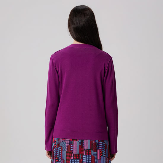 Strickjacke mit V-Ausschnitt - Image 3