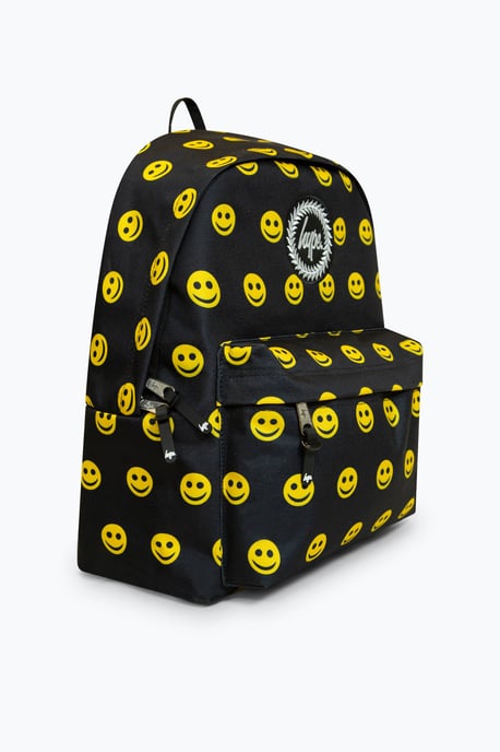 Hype Unisex Ikonischer Lächeln Schwarzer Rucksack für die Schule - Image 4
