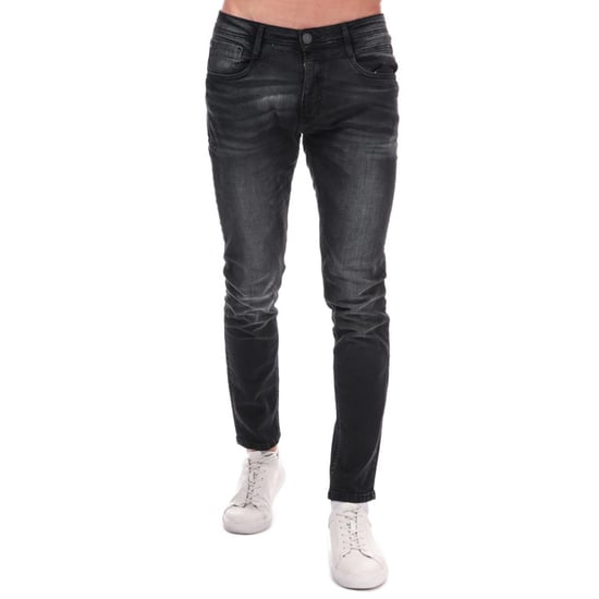 Jean Maylead Slim Fit Duck and Cover Pour Homme en Noir - Image 1