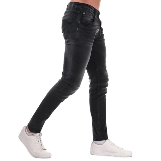 Jean Maylead Slim Fit Duck and Cover Pour Homme en Noir - Image 4