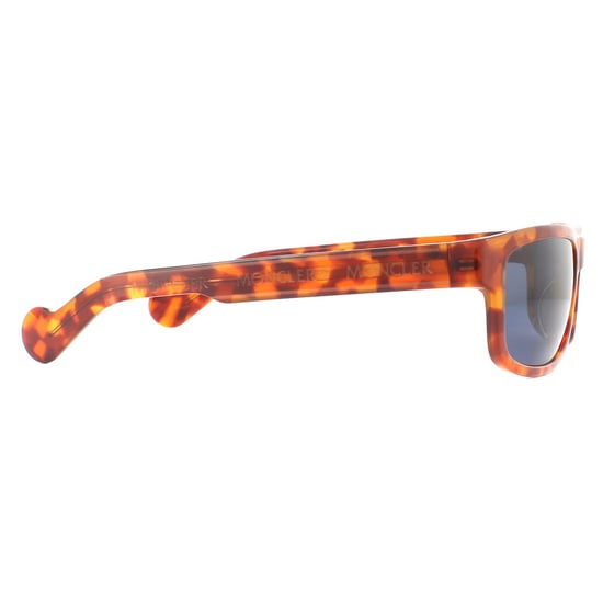 Moncler Rectangle Mens Havana Blue Sunglasses