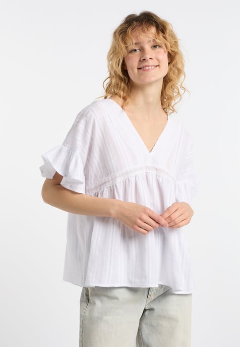 Dreimaster Tunika Damen weiss - Image 3