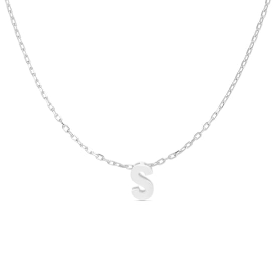 Luxenter Sterling Silber 925 rhodiniert Halskette - Alphabet - Image 1