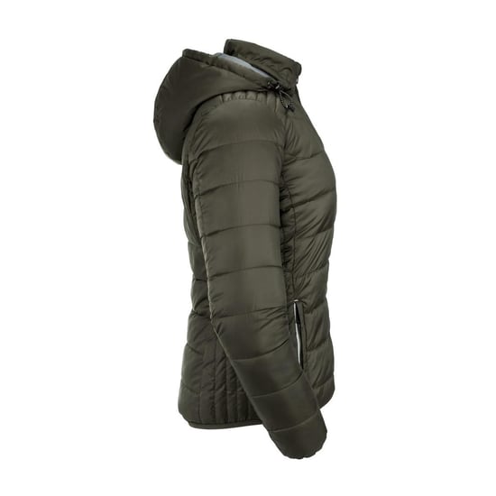 Russell Womens/Ladies Ladies Hooded Nano Jacket (Dark Olive) - Image 2