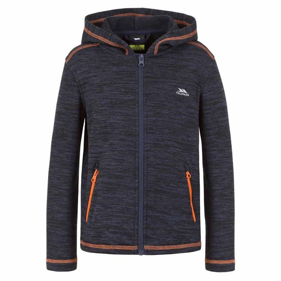 Trespass - Polaire SHAW - Garçon (Bleu marine / Orange Chiné) - Image 1