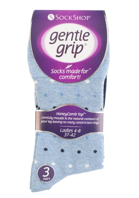 Gentle Grip - 6 Paar Damen Gentle Grip nicht elastische Socken - LGG49 - Image 2