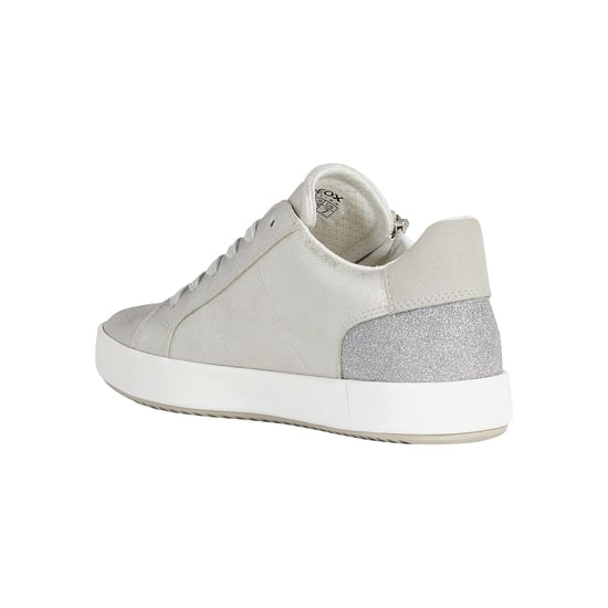 Geox D Blomiee A Synthetik Polyurethan Damen Silber Turnschuhe - Image 6
