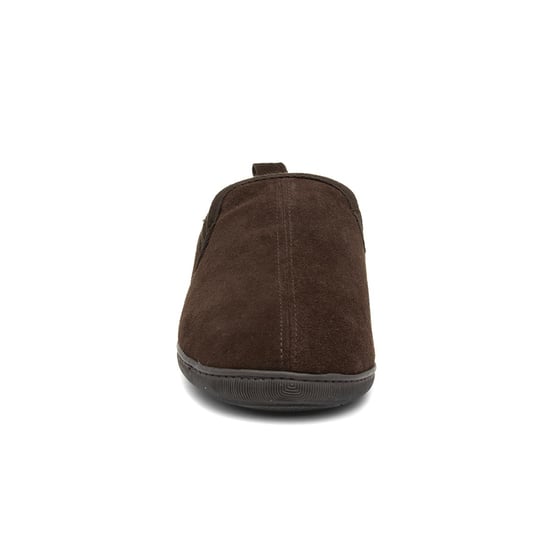 Hush Puppies Herren Arnold Slip On Leder Pantoffel (Braun) - Image 6