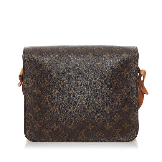 Vintage Louis Vuitton Monogram Cartouchiere MM Brown - Image 3