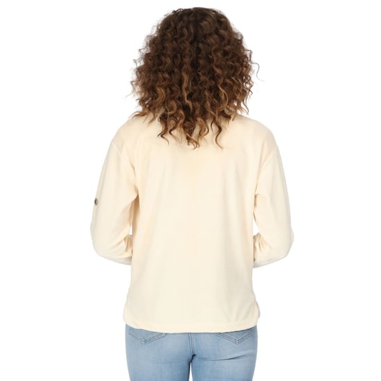 Regatta Womens/Ladies Velour Full Zip Fleece Jacket (Light Vanilla)