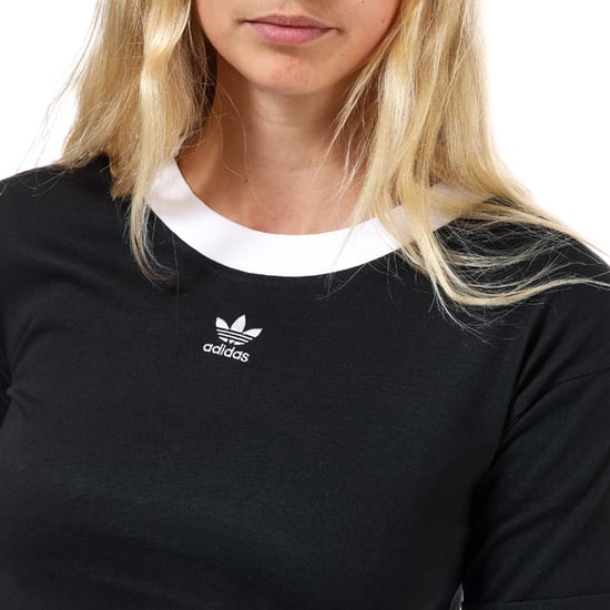 Women's adidas Originals Crop Top in Black-White