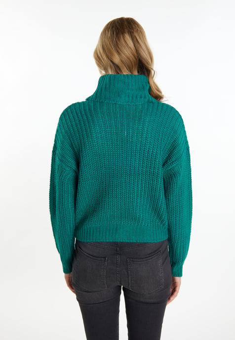 Mymo Strickpullover Damen grün - Image 4