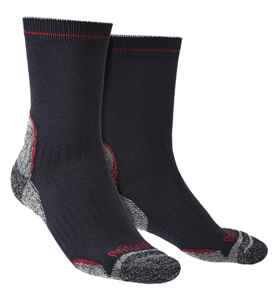 Bridgedale - Herren Wandern Leichtgewicht Boot Socken - Navy / Rot - Image 1
