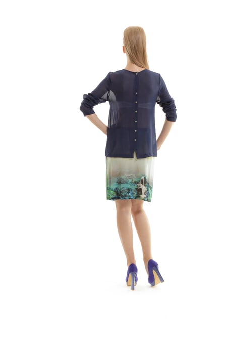 Print A Line Skirt