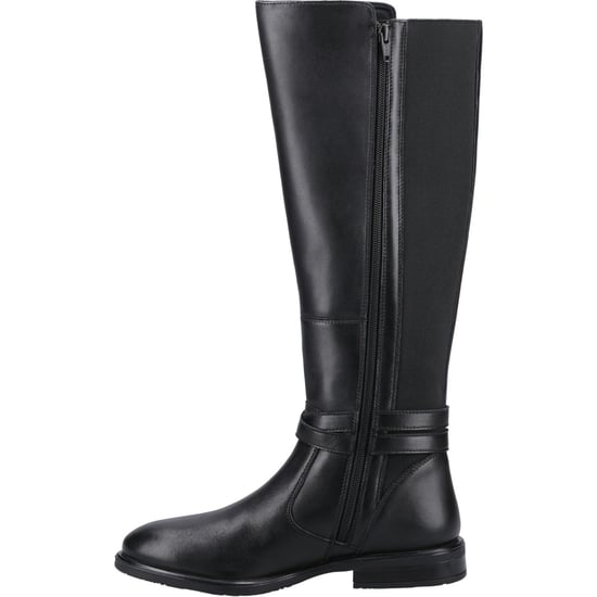 Hush Puppies Victoria Leder Damen Schwarz Stiefel - Image 4