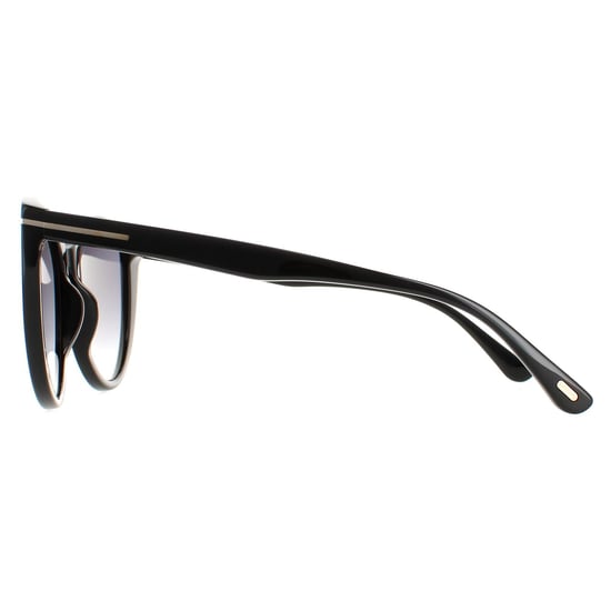 Tom Ford Cat Eye Womens Shiny Black Smoke Gradient  Isabella FT0915