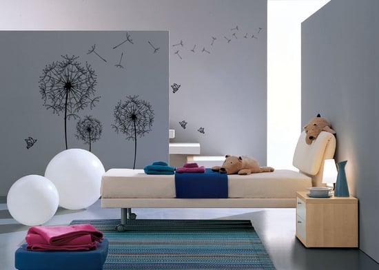 Huge Black Dandelion Wall Stickers, Kitchen, Bathroom, Living room, Self-adhesive, Decal, Decoration,DIY,  Flowers