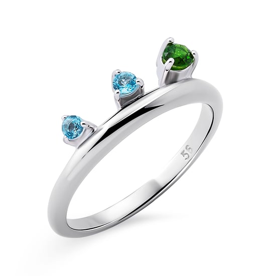 Orphelia 'Eline' Damen-Set aus 925er Sterlingsilber: Halskette + Ohrringe + Ring – Silber SET-7497 - Image 4