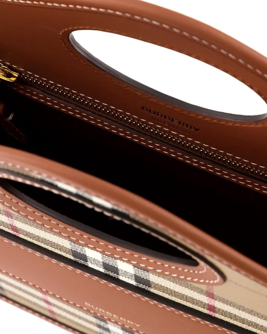 Mini Pocket - Burberry - Canvas - Braun - Image 4