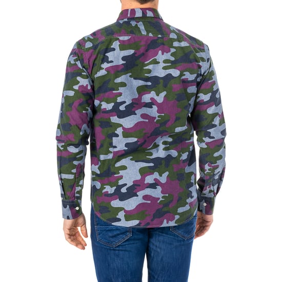 Long sleeve shirt with lapel collar LMC033 man